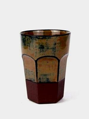 El yapımı stoneware bardak