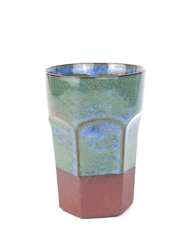 El yapımı stoneware bardak