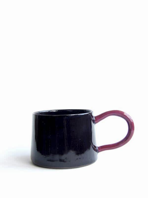 Opposite Espresso ve Türk Kahvesi Fincanı - Siyah, Bordo 100ml